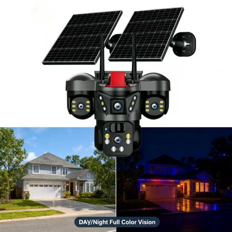 كامرا الطاقة الشمسية ثلاث عدسات متحركة 15MP