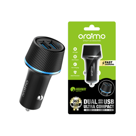 شاحن سيارة اورايمو هاي واي OCC-21DML الترا - اسود