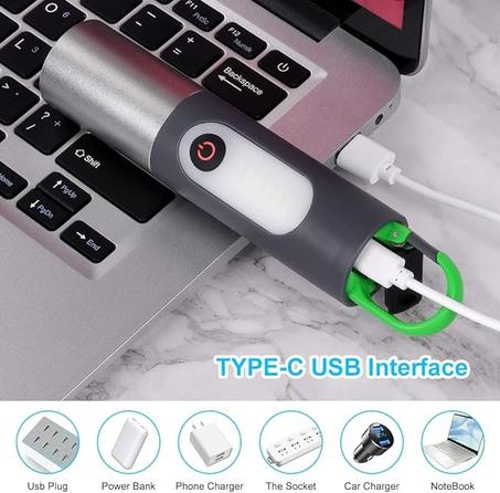 ، مصابيح يدوية قابلة لإعادة الشحن، تصغير متعدد الوظائف مع 4 أوضاع قابلة للتكبير