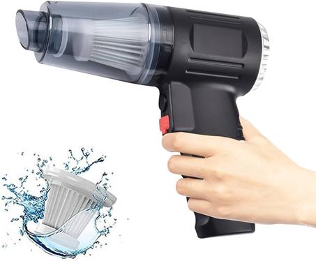 مكنسة كهربائية صغيرة محمولة لاسلكية مع الملحقات