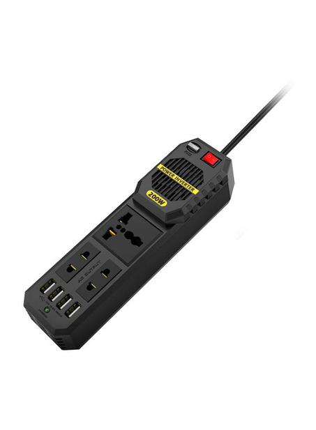 جرين ليون وصلة تمديد كهربائية 3 مخارج، 200 واط، أسود