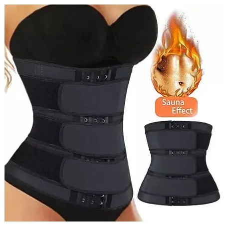 Serre Taille 2 en 1 - 3 Bandes et crochets  Waist Trainer