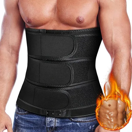 Serre Taille 2 en 1 - 3 Bandes et crochets  Waist Trainer (men's)