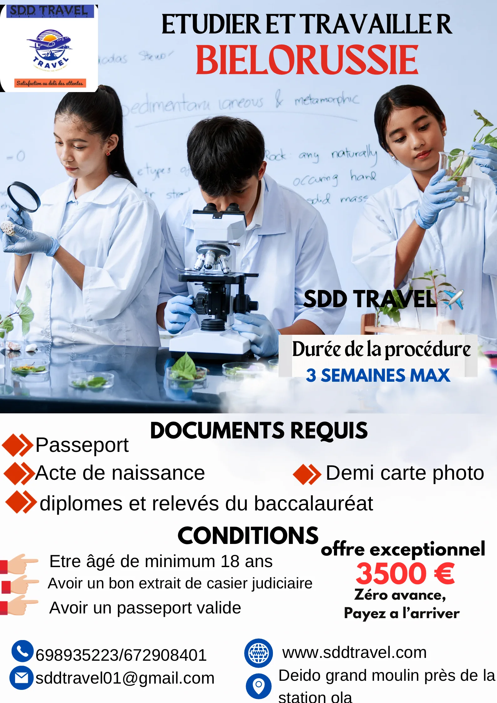 ETUDIER ET TRAVAILLER EN BIELORUSSIE