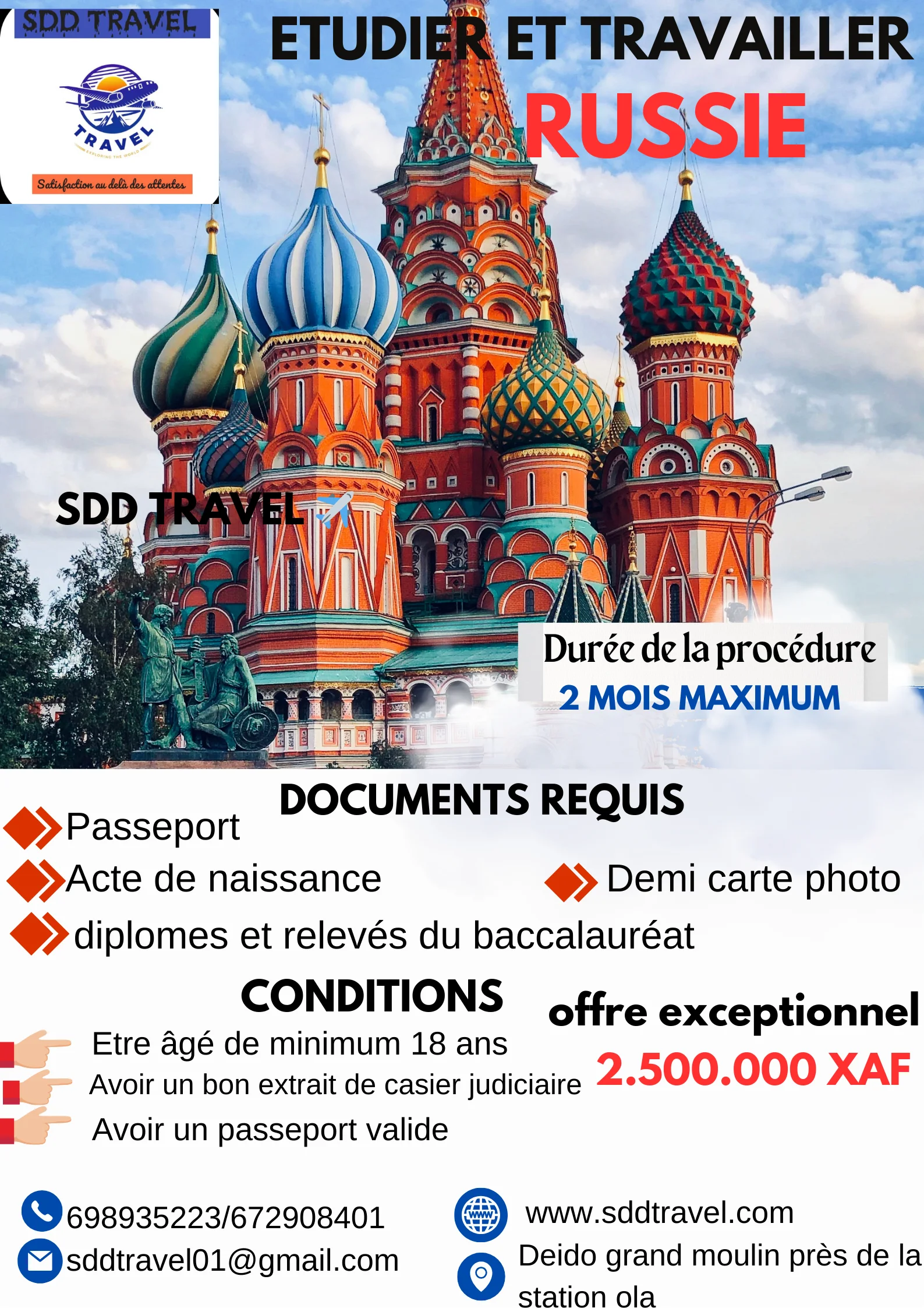 ETUDIER ET TRAVAILLER EN RUSSIE