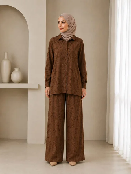أنسومبل نسائي أنيق ومريح بقصة عصرية.