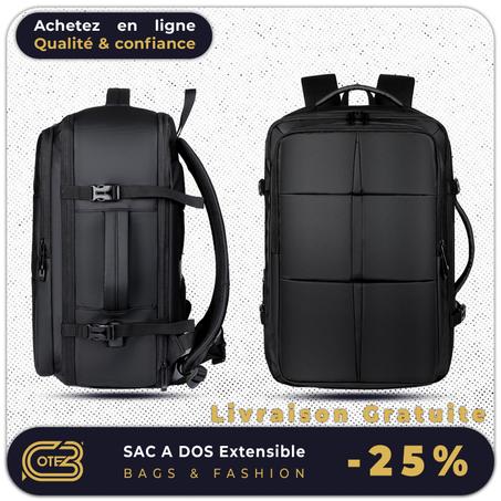 Sac à dos extensible 17 pouces avec compartiment chaussures