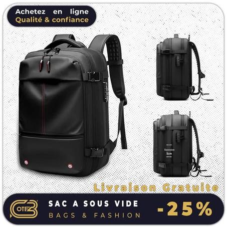 Sac à dos extensible avec système de compression