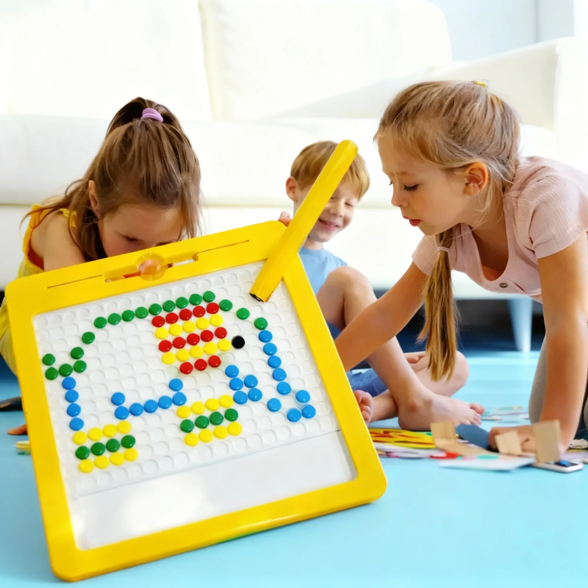 لوحة الحبات المغناطيسية للأطفال