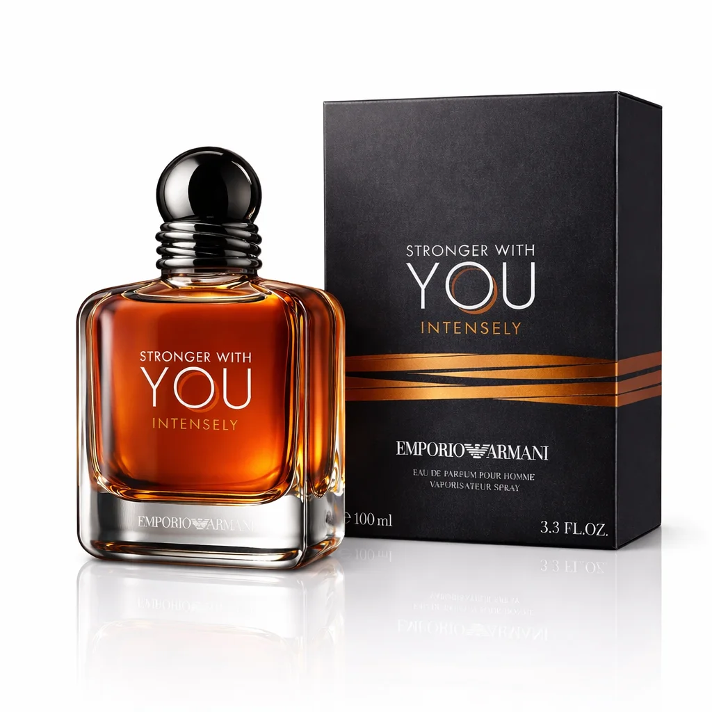 Emporio Armani Stronger With You INTENSELY | عطر الجاذبية القاتلة والإدمان (Parfum Homme Longue Tenue Maroc)