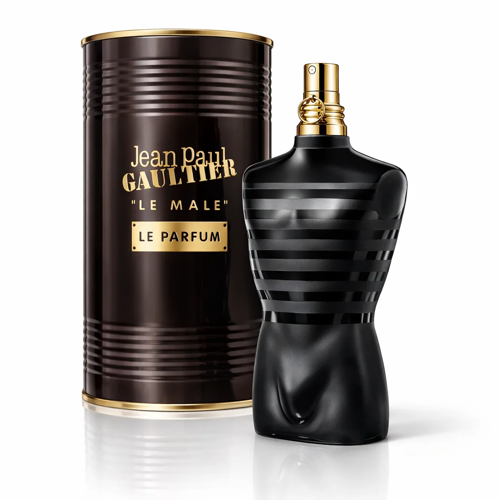 Jean Paul Gaultier Le Male Le Parfum | الأسود الملكي: عطر القبطان للكاريزما والغموض (Parfum Homme Intense Maroc)