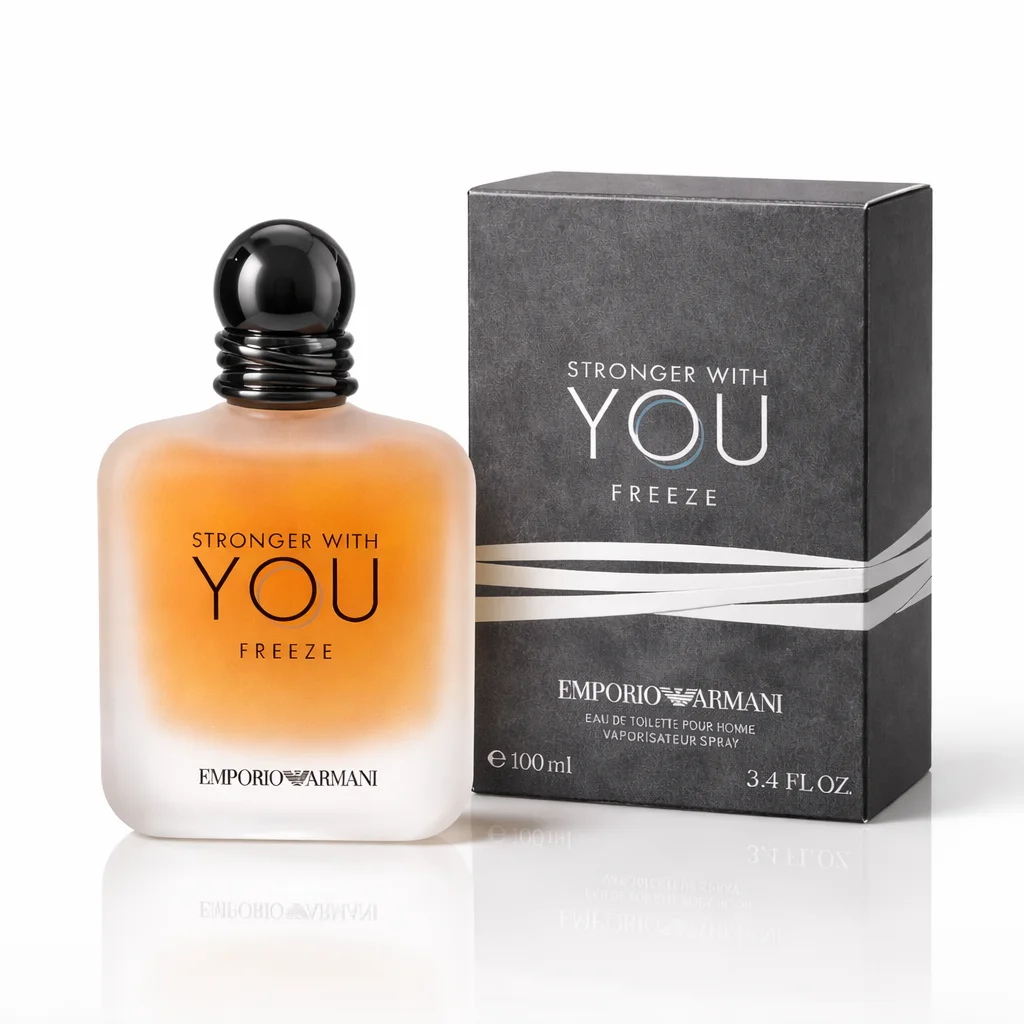 Emporio Armani Stronger With You Freeze | عطر الانتعاش والجاذبية للرجال (Parfum Homme Frais Maroc)