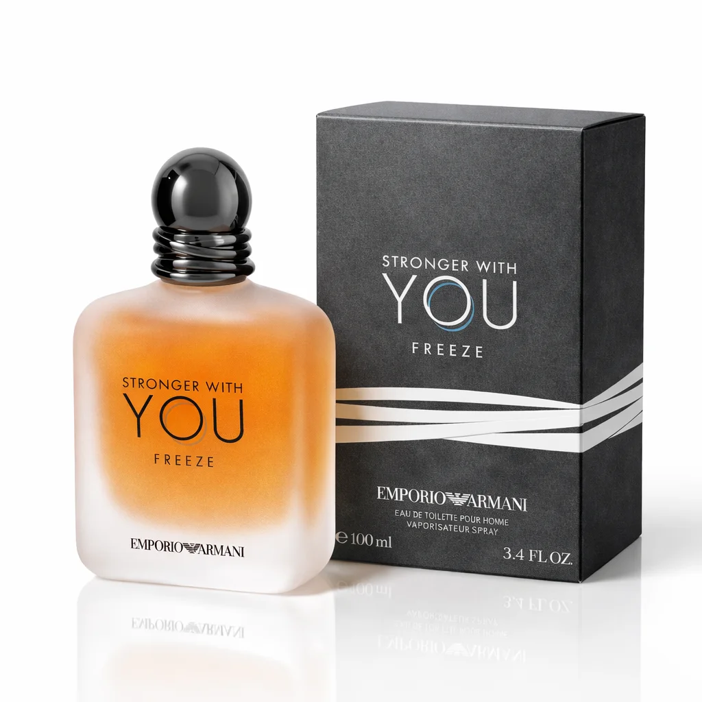 Emporio Armani Stronger With You Freeze | عطر الانتعاش والجاذبية للرجال (Parfum Homme Frais Maroc)