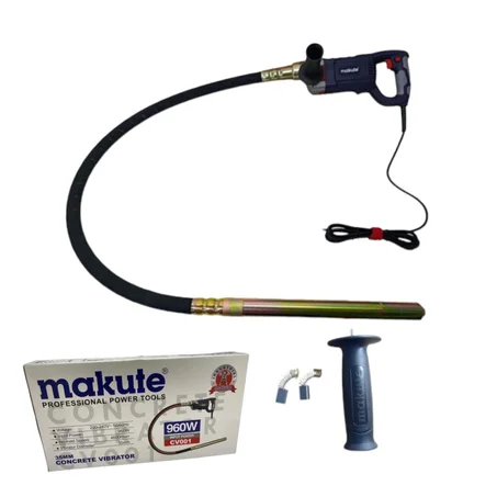 هزاز خرسانة كهربائي بقوة 960 واط، 220 فولت vibrateur de béton électrique makute