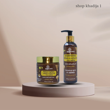 شامبو و ماسك للشعر الجاف و المجعد