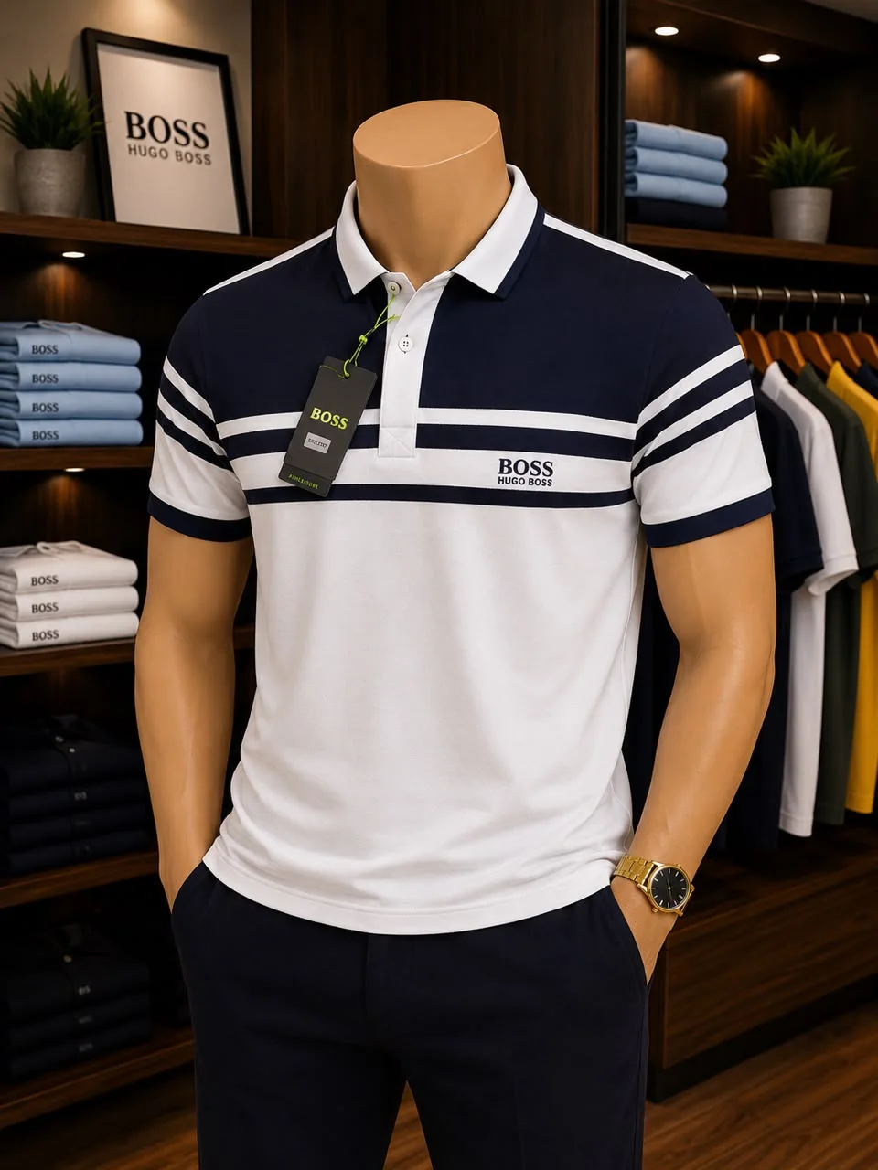 Polo Homme —(Style BOSS)