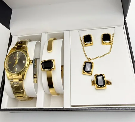 Coffret – Montre & Parure Femme 6 Pièces