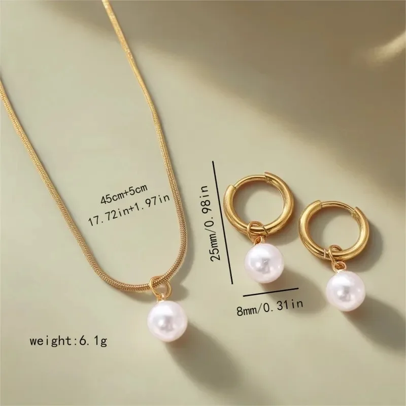 Collier et Boucle d'oreilles - Élégance Dorée