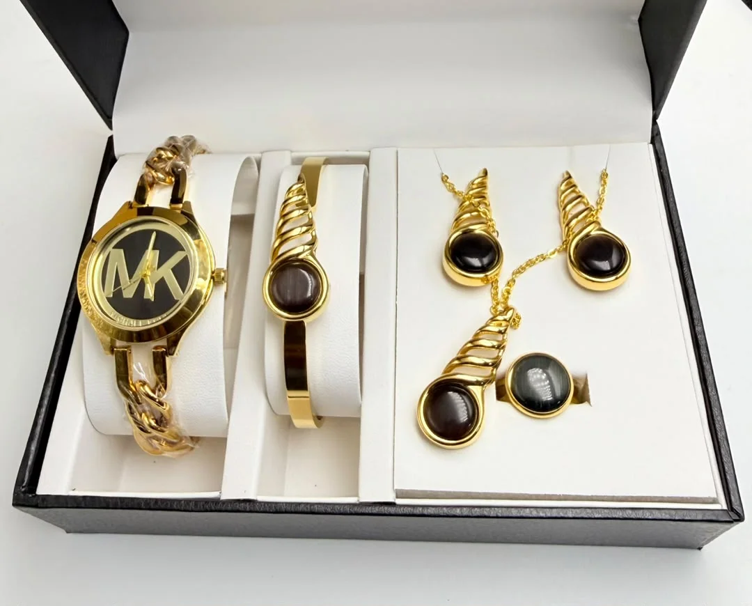 Coffret – Montre & Parure Femme 6 Pièces