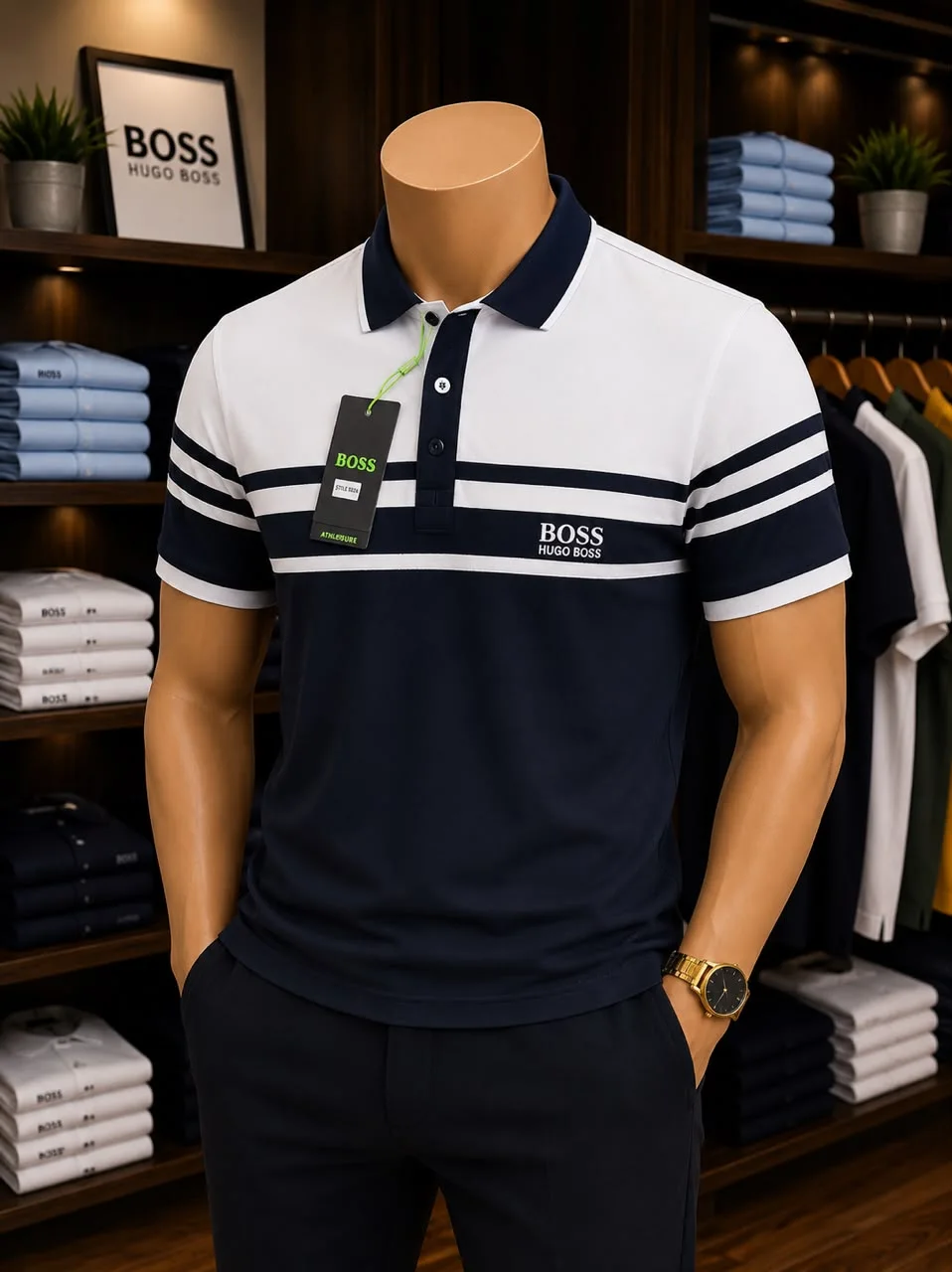 Polo Homme —(Style BOSS)