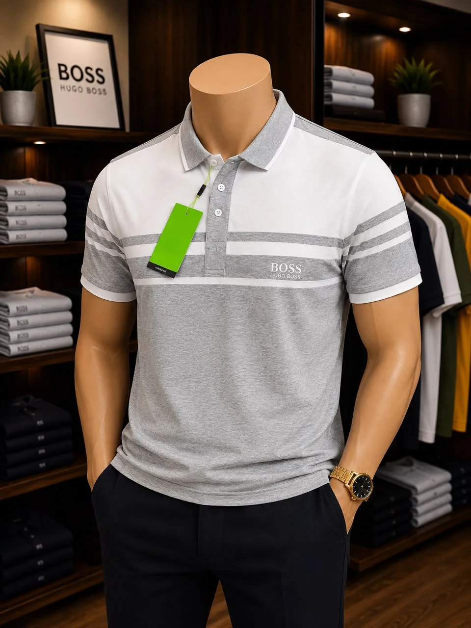 Polo Homme —(Style BOSS)
