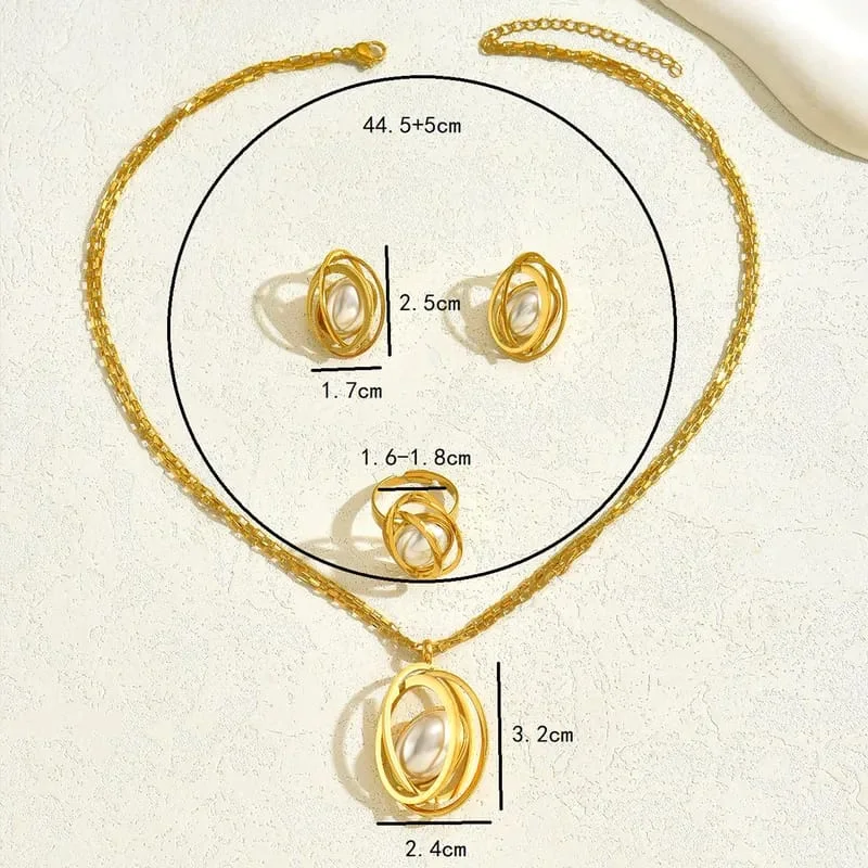 Ensemble de Bijoux Géométrique
