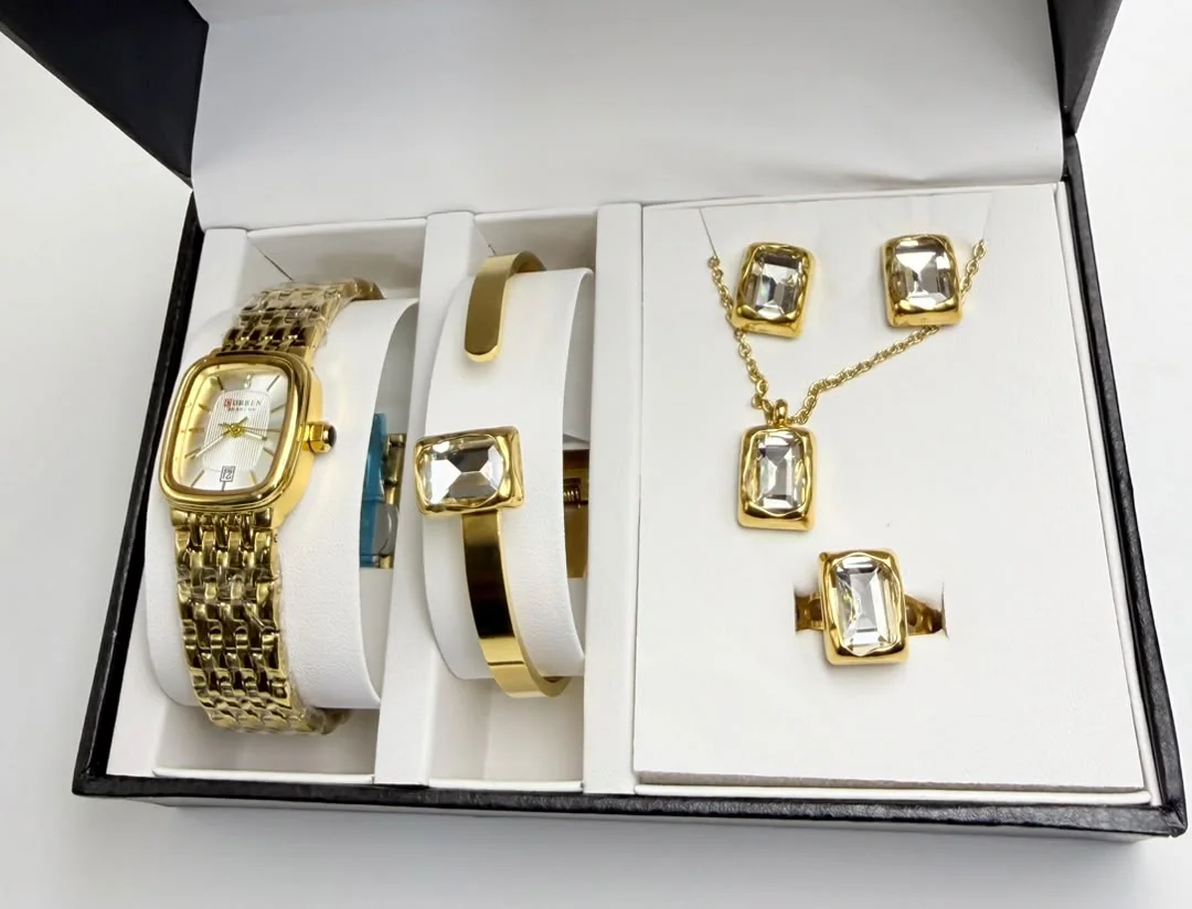 Coffret – Montre & Parure Femme 6 Pièces