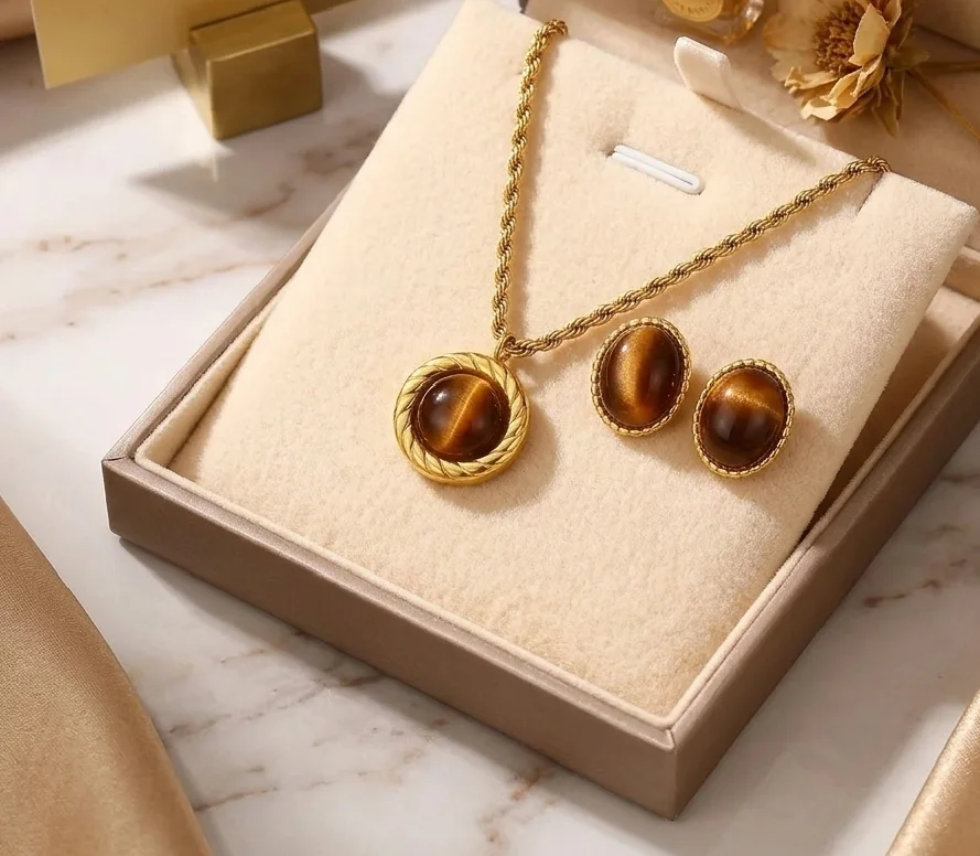 Ensemble de Bijoux Ovale Milad Color
