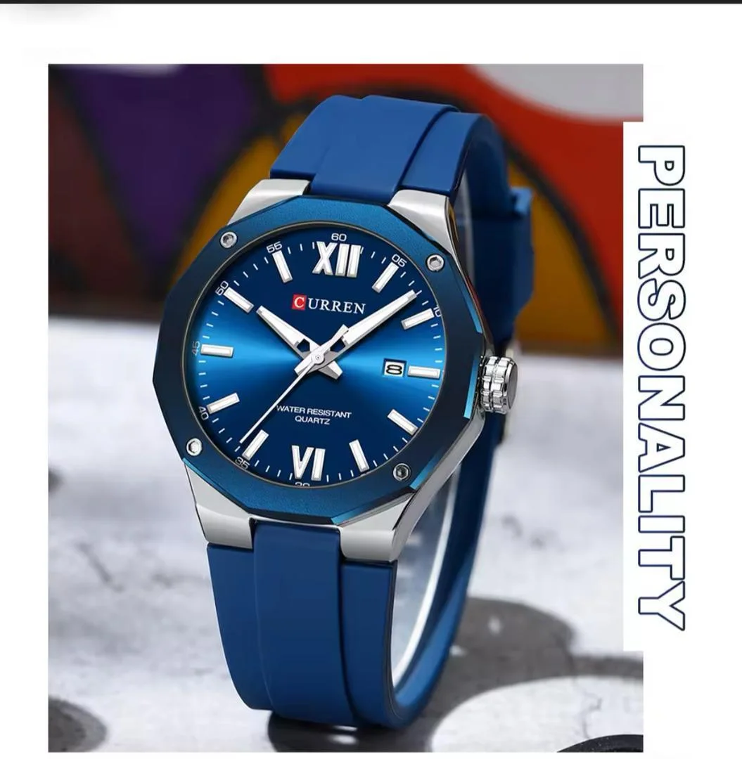Homme CURREN — 8465 (Édition Blue Sport & Silicone)