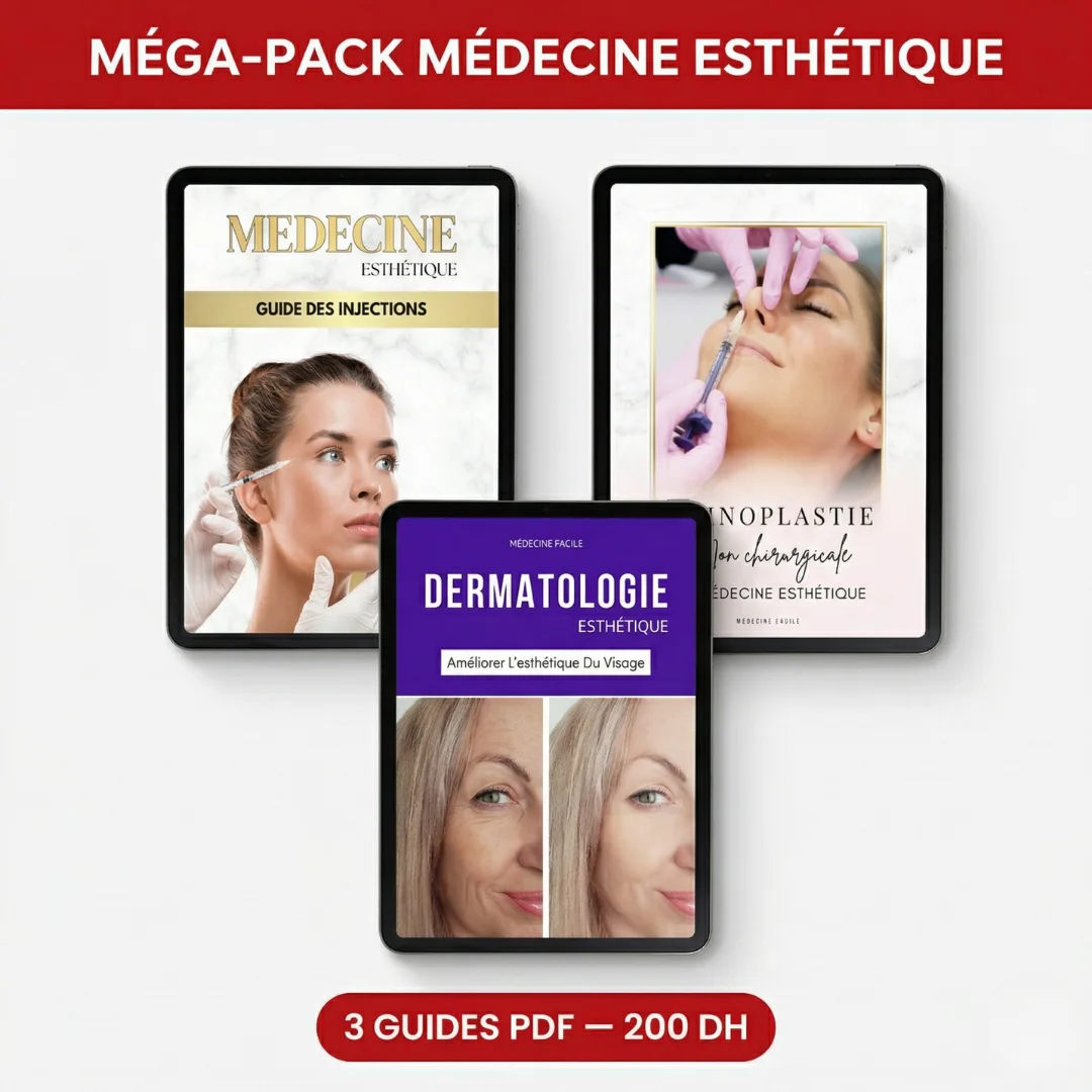 MÉGA-PACK MÉDECINE ESTHÉTIQUE — 3 GUIDES PDF PROFESSIONNELS