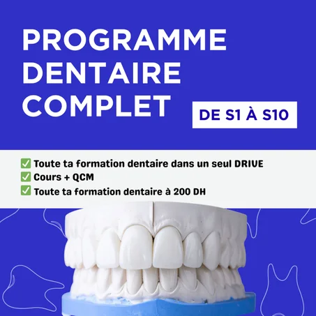 PACK COMPLET DENTAIRE (TOUS LES SEMESTRES)