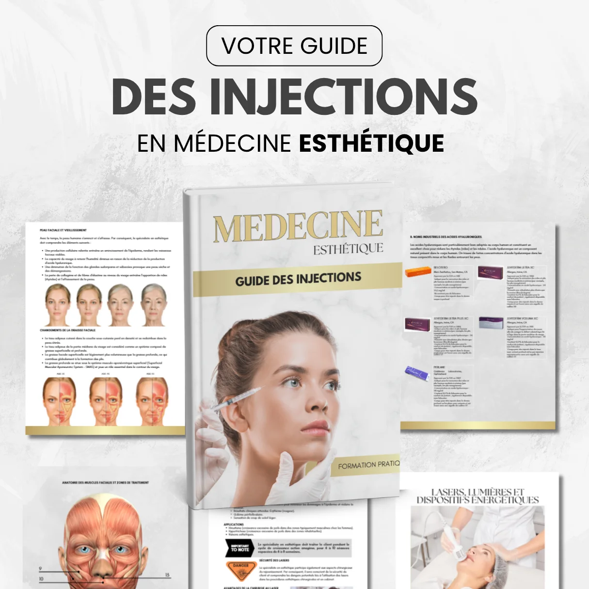 MÉGA-PACK MÉDECINE ESTHÉTIQUE — 3 GUIDES PDF PROFESSIONNELS