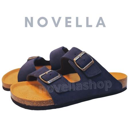 sandale bleu marin daim