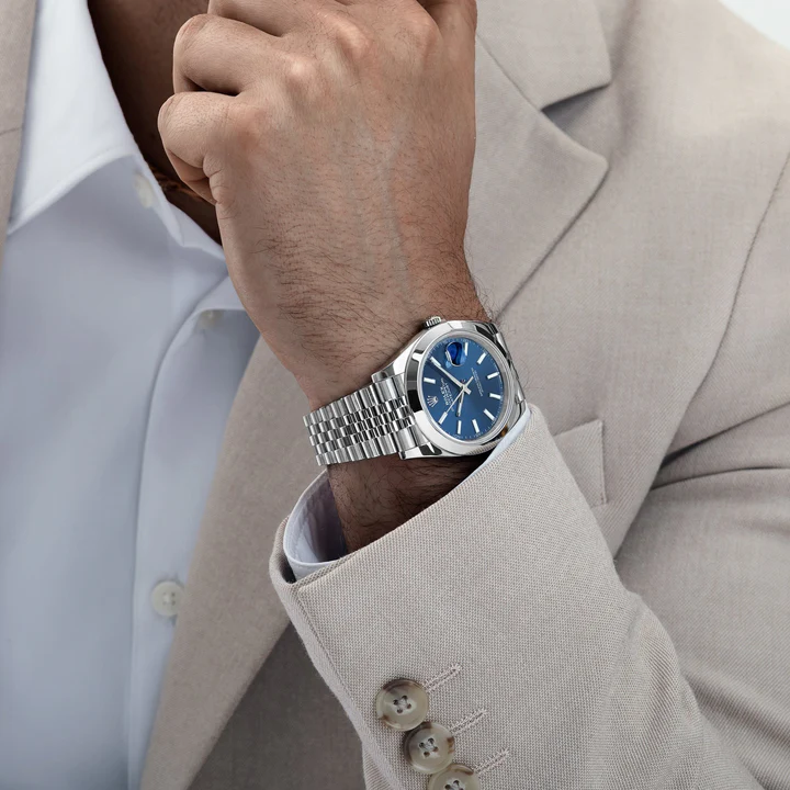 ROLEX DATEJUST BLEU