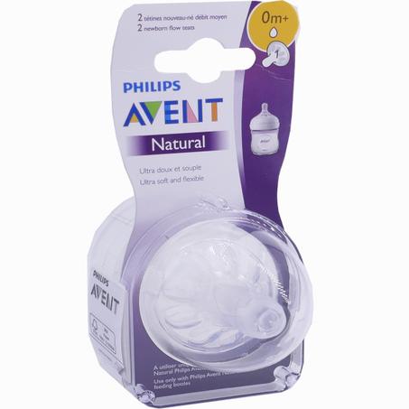 AVENT NATURAL 2 TETINES 0M+BORN SCF 041/27