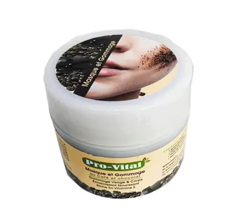 PRO VITAL MASQUE ET GOMMAGE AU CAFE ET CHOCOLAT 200GR