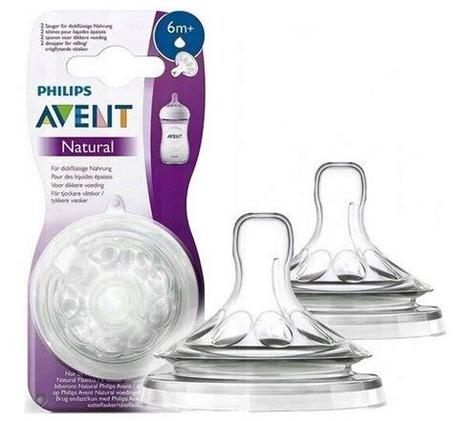 AVENT NATURAL 2 TETINES 6M+ THICK FEED SCF 046/27