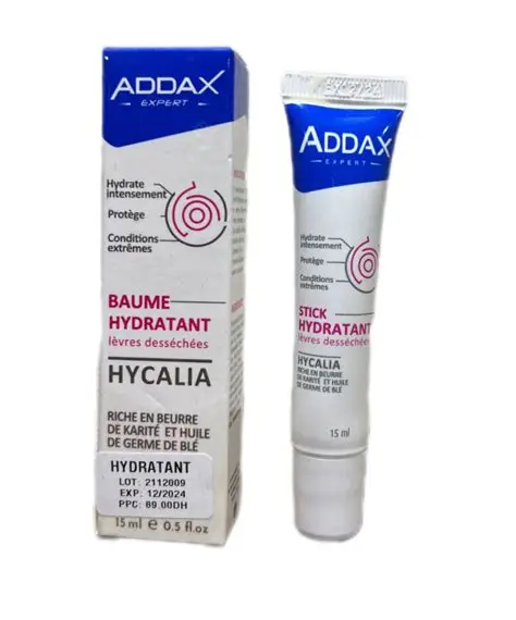 ADDAX HYCALIA BAUME HYDRATANT LEVRES 15ML