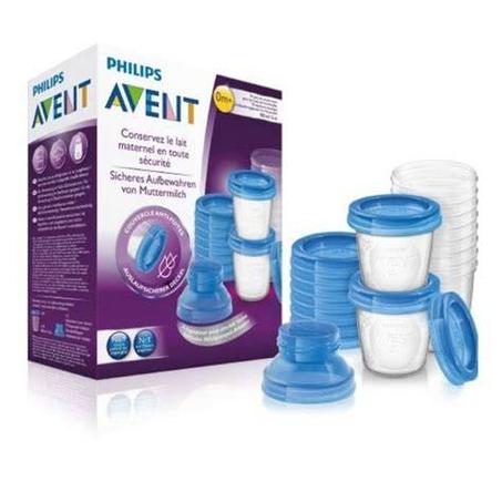 AVENT SET POTS DE CONSERVATION POUR LAIT MATERNEL 180ML 618/10