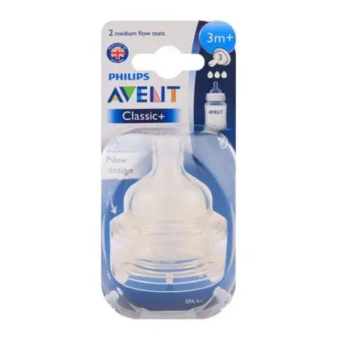 AVENT 2 TETINES 3M+ 3T SCF633/27