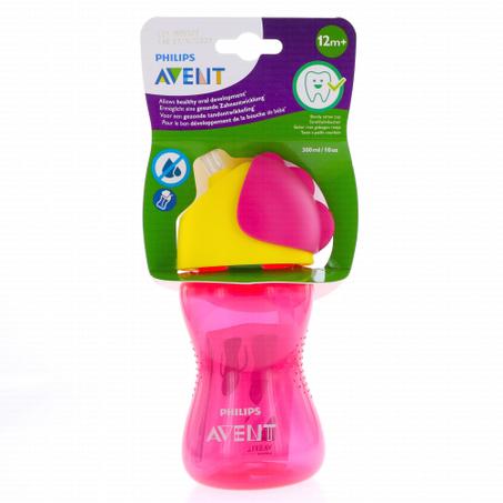 AVENT TASSE ROSE A PAILLE 300ML 12M+ 798/02
