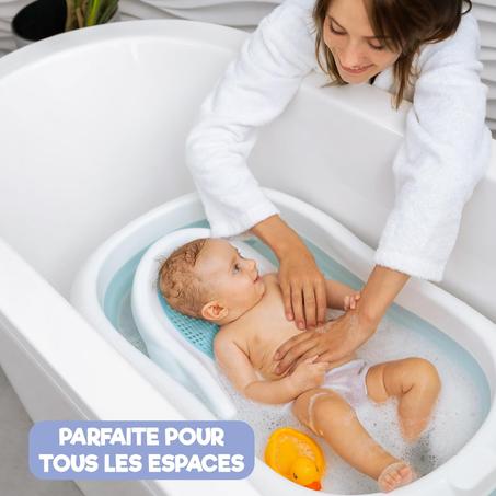 Baignoire Pliable Avec Coussin De Bain 6 Pieces