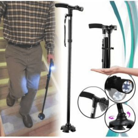 العكاز السحري المضيء القابل للطي