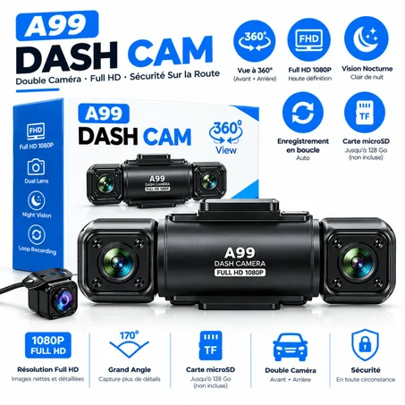 DASH CAM A99 360°