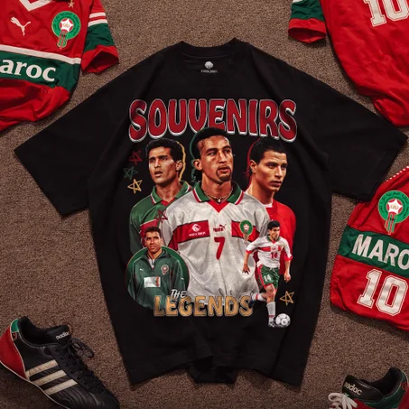 تيشيرت أساطير المنتخب المغربي – إصدار النوستالجيا