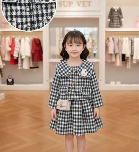 robe et veste chic pour fille