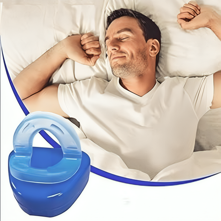 جهاز مضاد للشخير مُعتمد طبّيًا – صغير، مريح، ويخلّيك تنام بهدوء كل ليلة