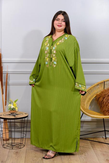 قندورة عين وعقدة بالطرز رباطي