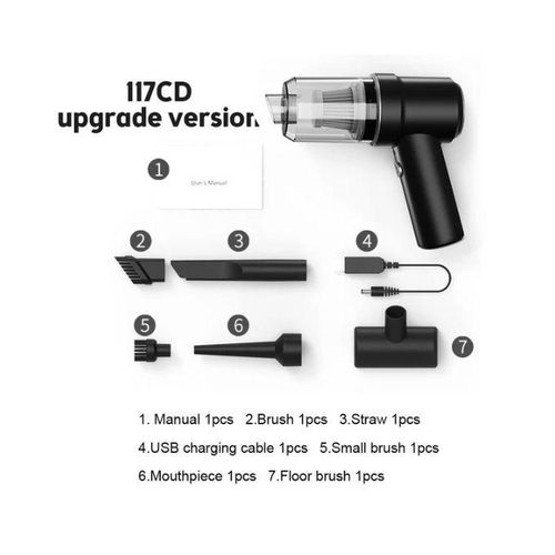 مكنسة كهربائية لاسلكية 3 في 1 للسيارة والمنزل،