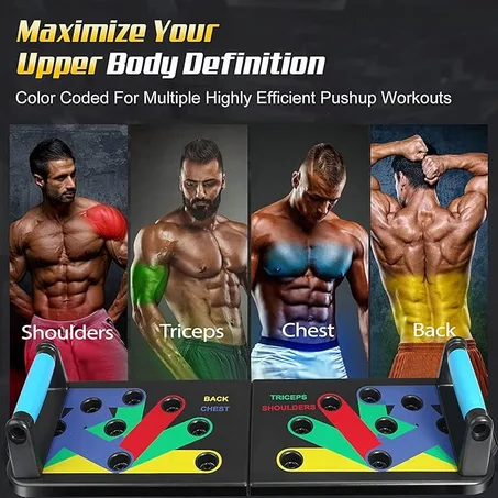 لوح الضغط المتعدد 9 في 1: شريكك المثالي لبناء جسم رياضي متكامل!